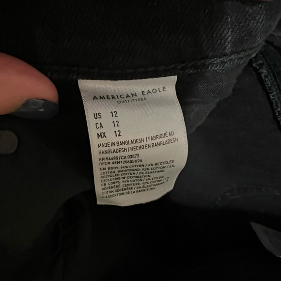 Black ripped jean shorts - Picture 4 of 4